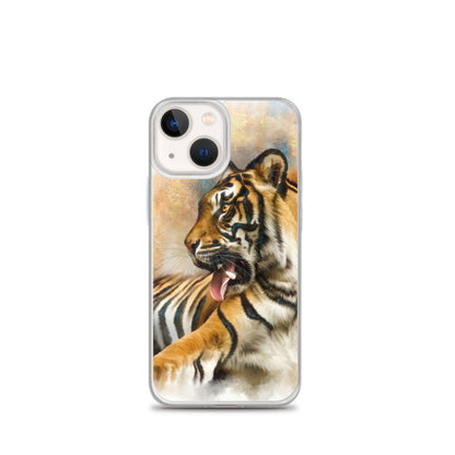 Wildlife Wild Animal Art Sitting Tiger iPhone Case Gift Idea