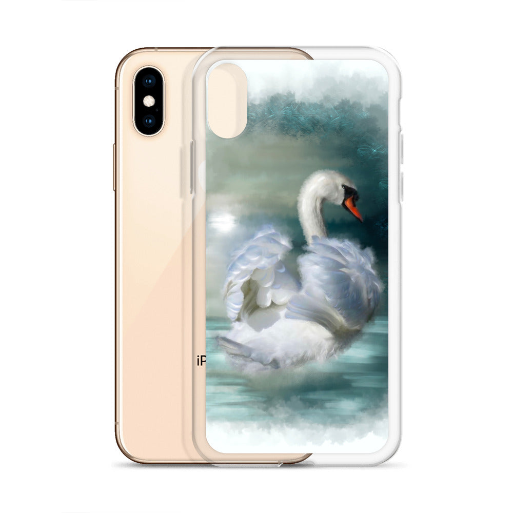 British Wildlife Art Swan iPhone Case Gift Idea