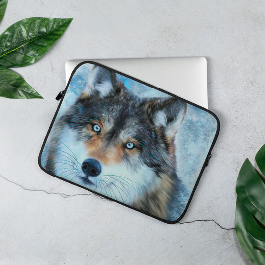 Wildlife Wild Animal Art Wolf Laptop Sleeve Gift Idea