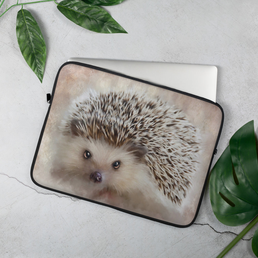 British Wildlife Art Hedgehog Laptop Sleeve Gift Idea