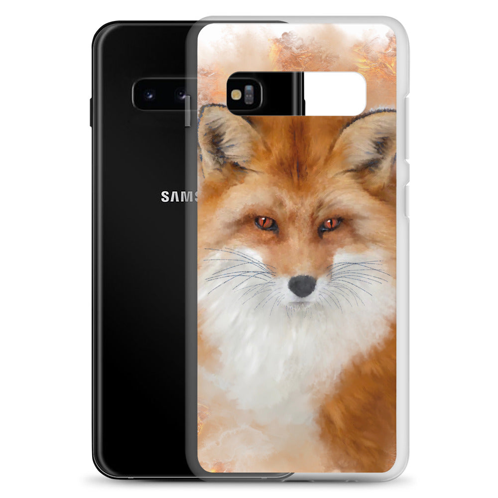 British Wildlife Art Fox Samsung Case Gift Idea