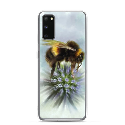 Bumble Bee Flower Floral Art with Purple Allium Samsung Case Gift Idea