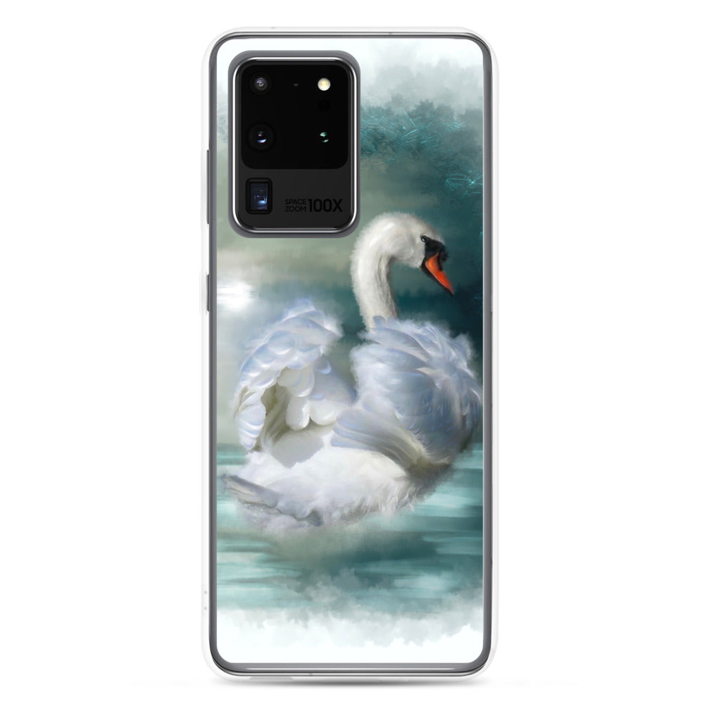 British Wildlife Art Swan Samsung Case Gift Idea