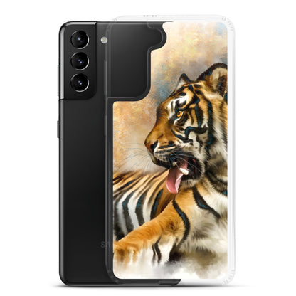 Wildlife Wild Animal Art Sitting Tiger Samsung Case Gift Idea