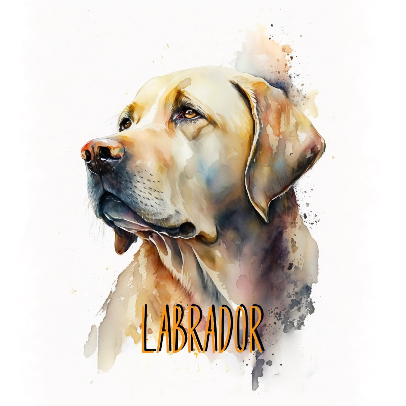 Yellow Labrador Dogs Collection Art Square Personalised Coaster Gift Idea