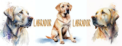 Yellow Labrador Dogs Collection Art Personalised Ceramic Mug Gift Idea