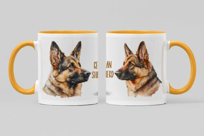 German Shepherd Dogs Collection Art Personalised Ceramic Mug Gift Idea