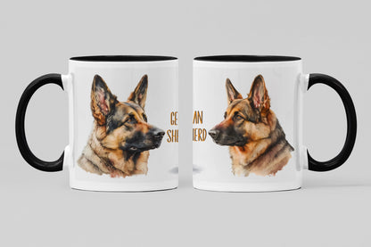 German Shepherd Dogs Collection Art Personalised Ceramic Mug Gift Idea