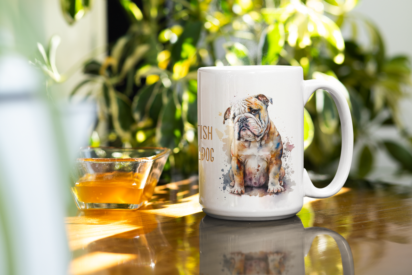 British Bulldog Dogs Collection Art Personalised Ceramic Mug Gift Idea