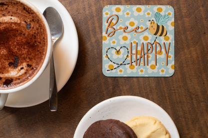 Be Happy - Daisy Comic Collection Art Square Personalised Coaster Gift Idea