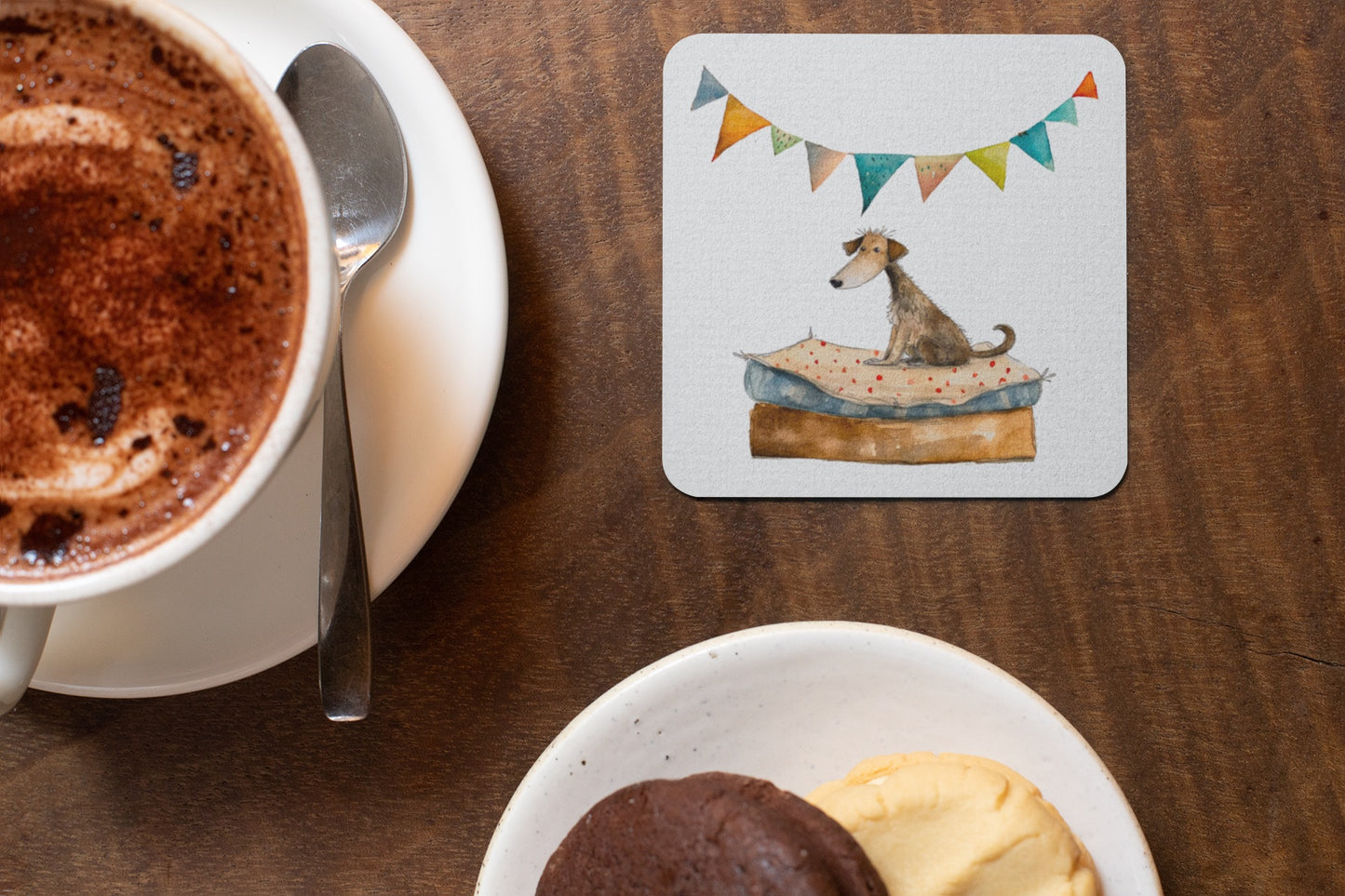 Be The Person Your Dog Thinks You Are Comic Collection Art Square Personalised Coaster Gift Idea