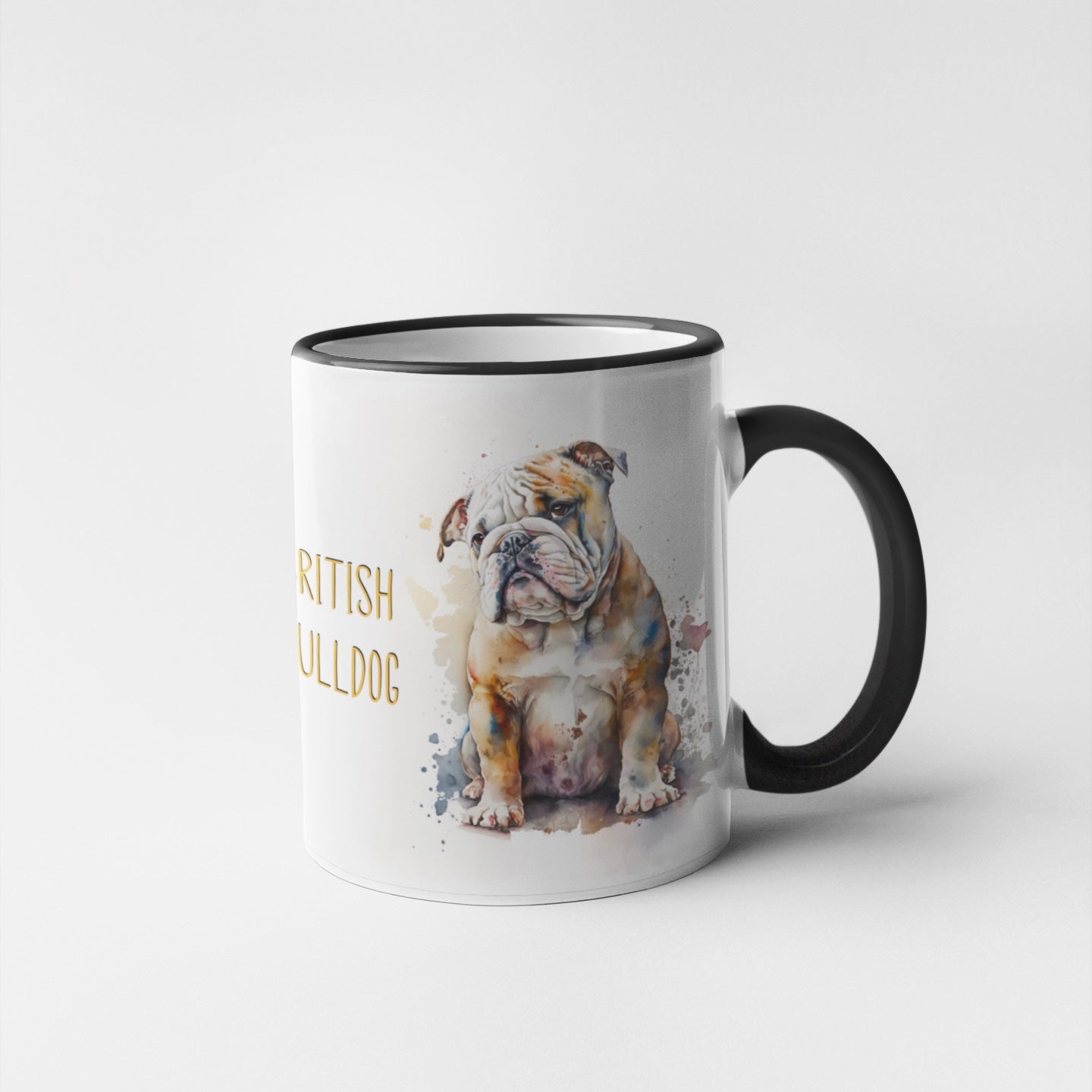 British Bulldog Dogs Collection Art Personalised Ceramic Mug Gift Idea