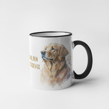 Golden Retriever Dogs Collection Art Personalised Ceramic Mug Gift Idea