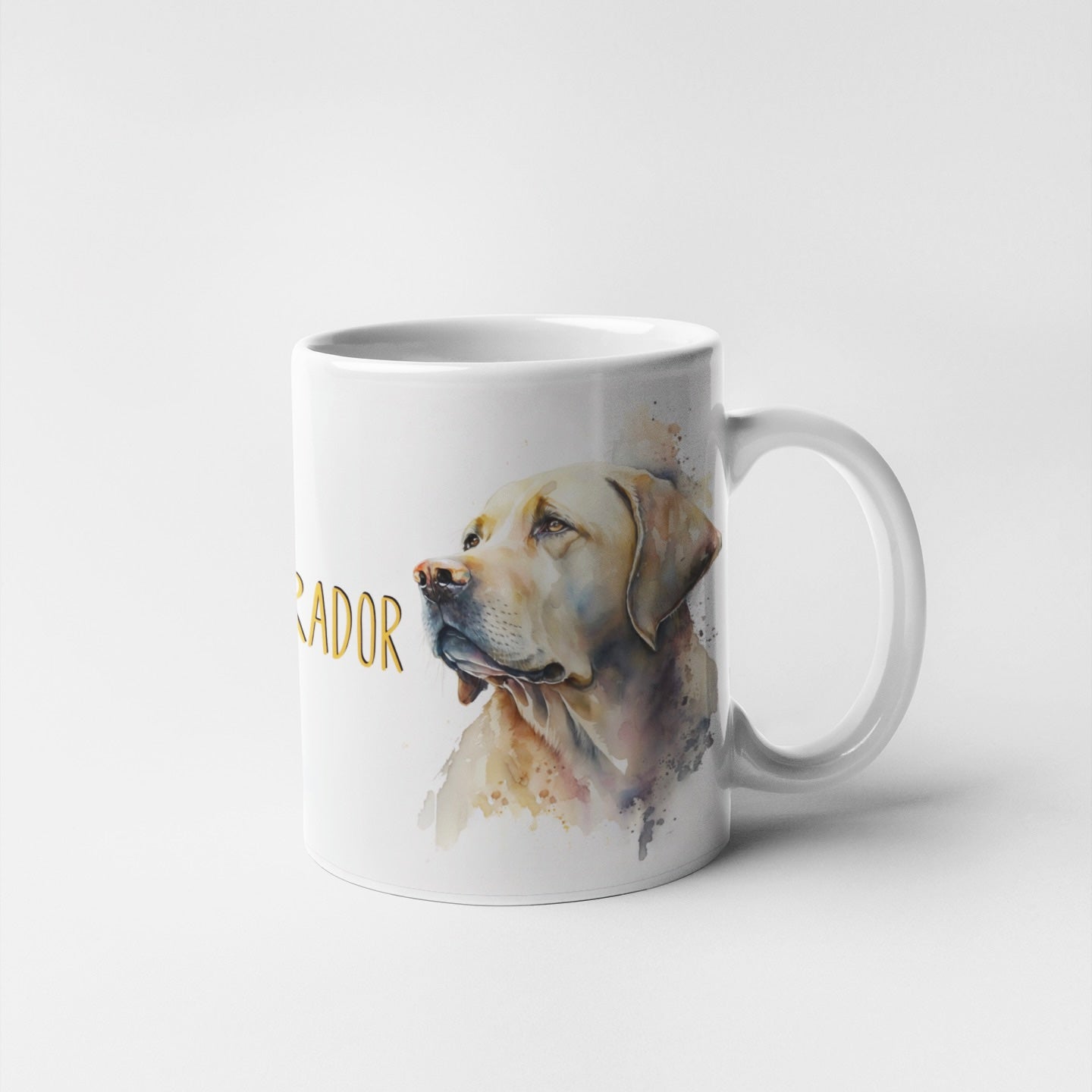 Yellow Labrador Dogs Collection Art Personalised Ceramic Mug Gift Idea