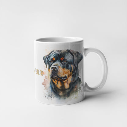 Rottweiler Dogs Collection Art Personalised Ceramic Mug Gift Idea