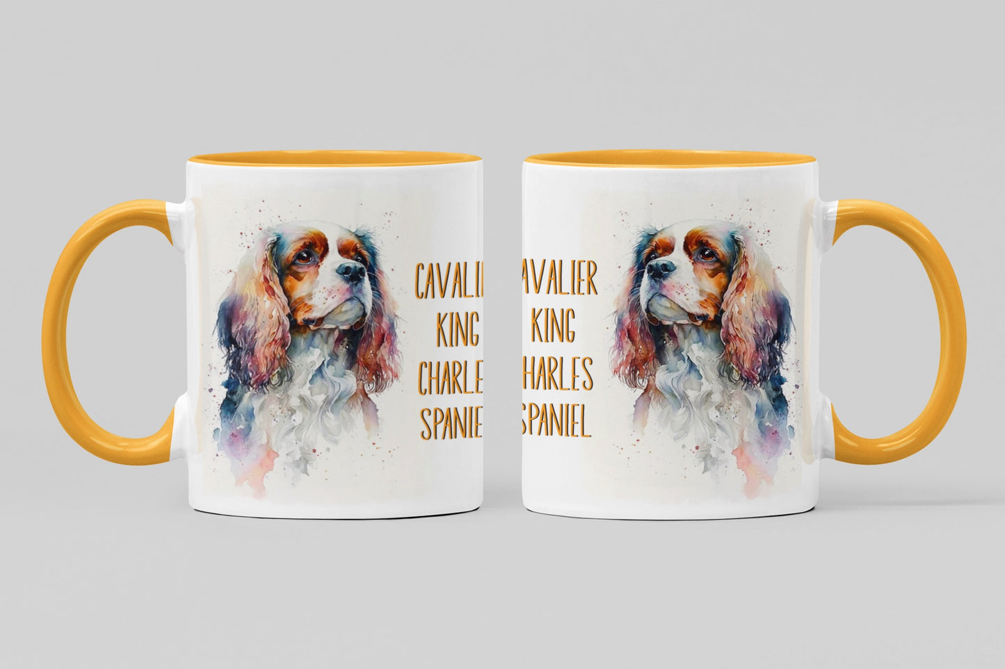 Cavalier King Charles Spaniel Dogs Collection Art Personalised Ceramic Mug Gift Idea