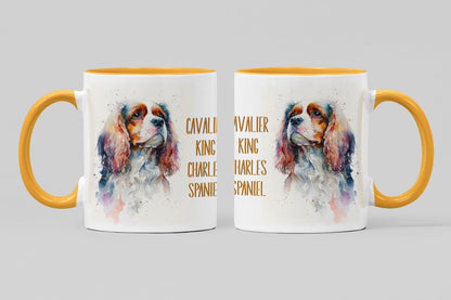 Cavalier King Charles Spaniel Dogs Collection Art Personalised Ceramic Mug Gift Idea