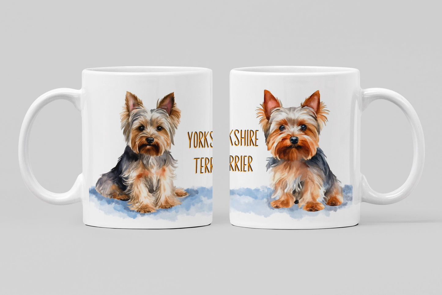 Yorkshire Terrier Dogs Collection Art Personalised Ceramic Mug Gift Idea