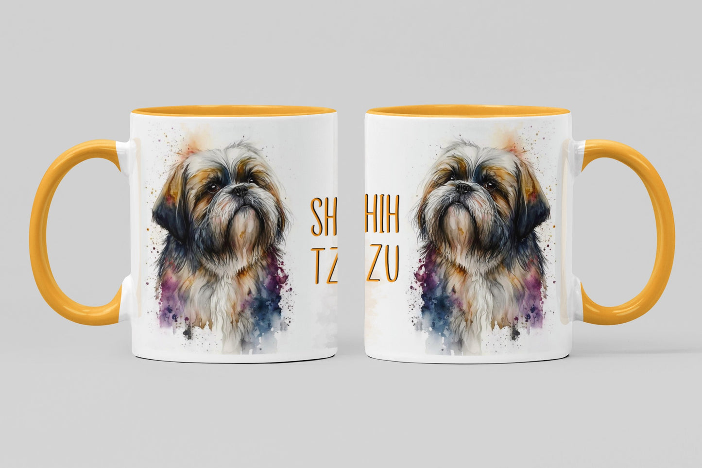 Shih Tzu Dogs Collection Art Personalised Ceramic Mug Gift Idea