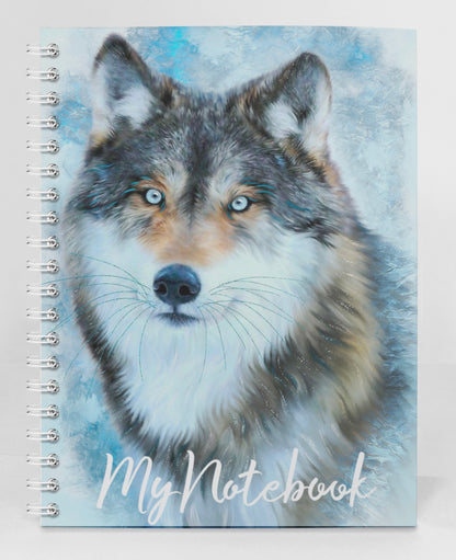 Wildlife Wild Animal Art Wolf Notebook Gift Idea