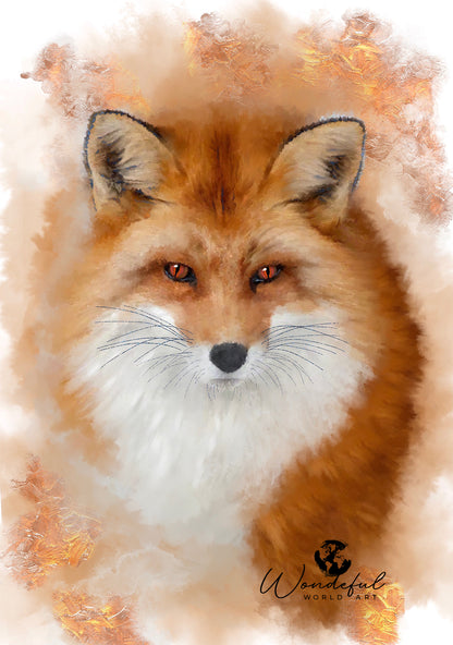 British Wildlife Art Fox Notebook Gift Idea