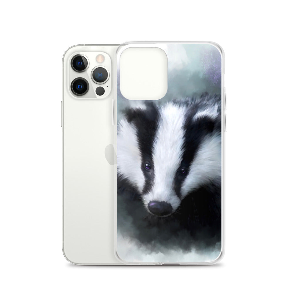 British Wildlife Art Badger iPhone Case Gift Idea