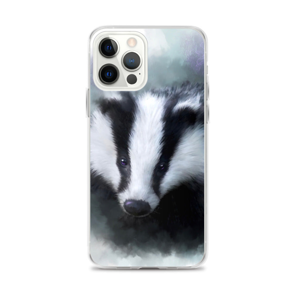 British Wildlife Art Badger iPhone Case Gift Idea