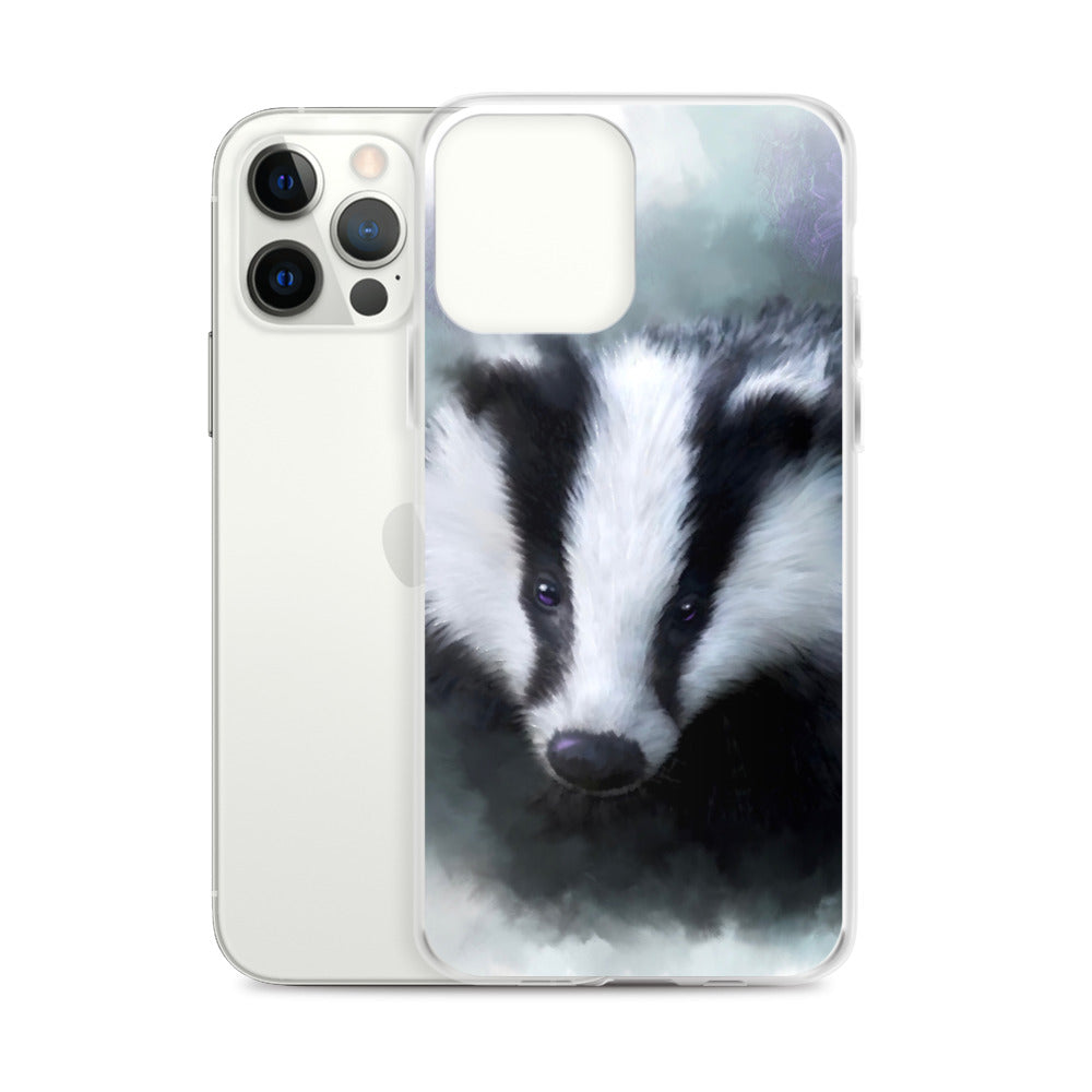 British Wildlife Art Badger iPhone Case Gift Idea