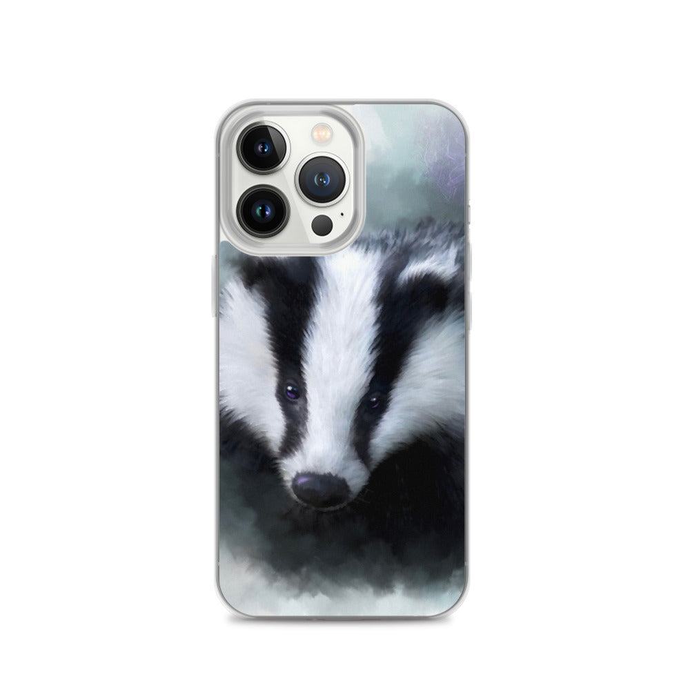 British Wildlife Art Badger iPhone Case Gift Idea