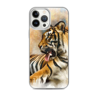 Wildlife Wild Animal Art Sitting Tiger iPhone Case Gift Idea