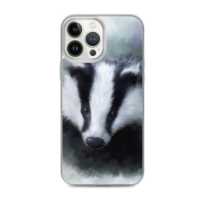 British Wildlife Art Badger iPhone Case Gift Idea