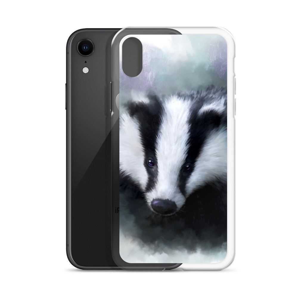 British Wildlife Art Badger iPhone Case Gift Idea