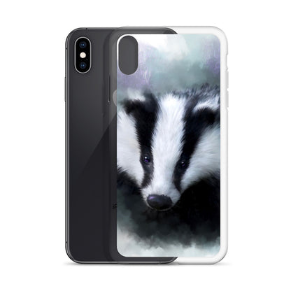 British Wildlife Art Badger iPhone Case Gift Idea