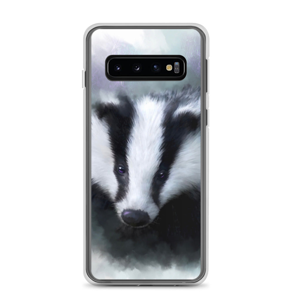 British Wildlife Art Badger Samsung Case Gift Idea