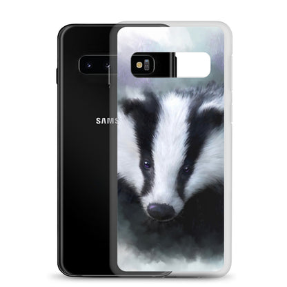 British Wildlife Art Badger Samsung Case Gift Idea