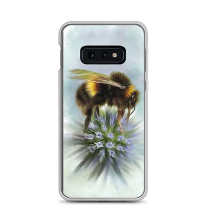 Bumble Bee Flower Floral Art with Purple Allium Samsung Case Gift Idea