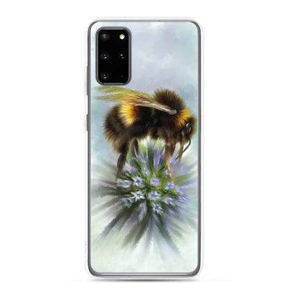 Bumble Bee Flower Floral Art with Purple Allium Samsung Case Gift Idea