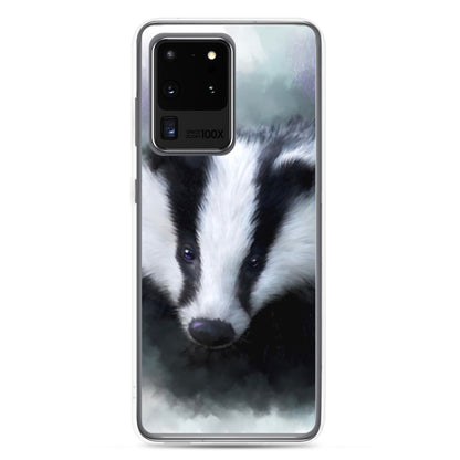 British Wildlife Art Badger Samsung Case Gift Idea