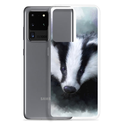 British Wildlife Art Badger Samsung Case Gift Idea