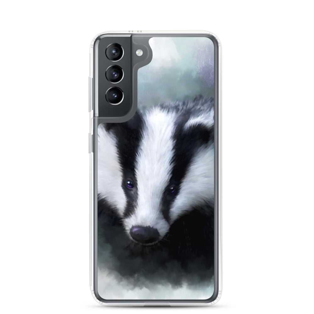 British Wildlife Art Badger Samsung Case Gift Idea