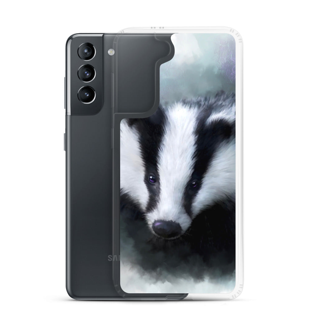 British Wildlife Art Badger Samsung Case Gift Idea