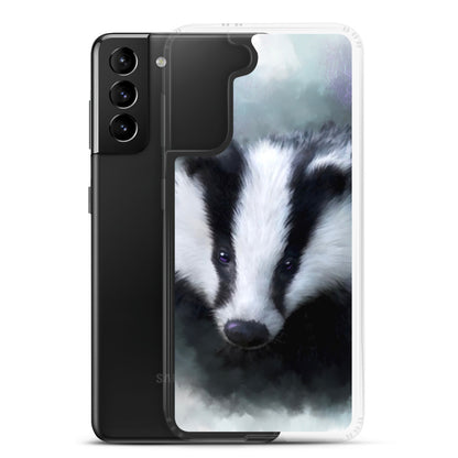 British Wildlife Art Badger Samsung Case Gift Idea