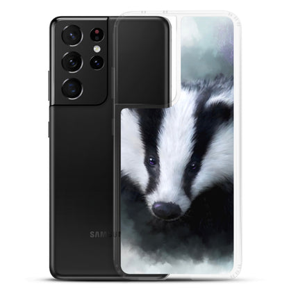 British Wildlife Art Badger Samsung Case Gift Idea